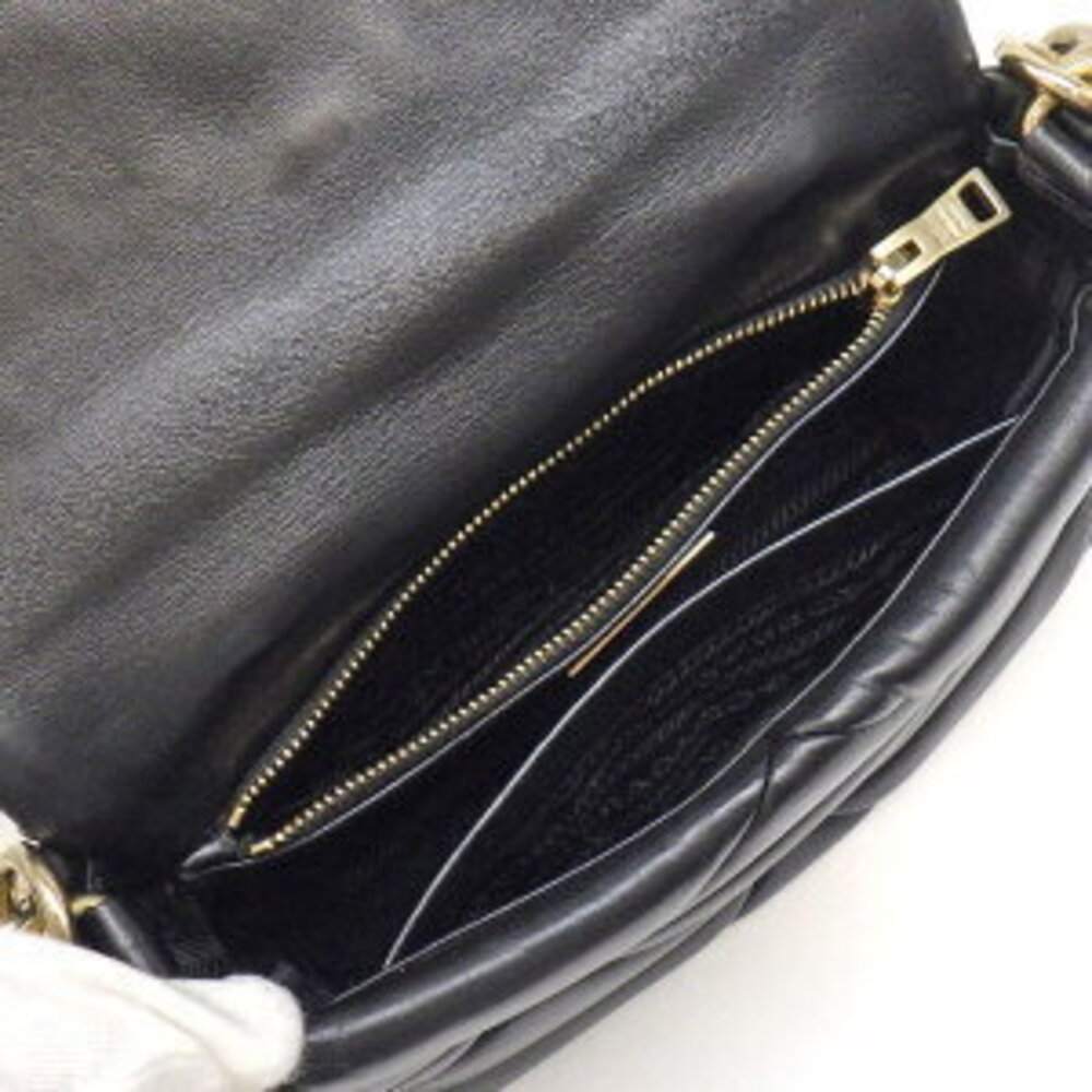 Prada Spectrum Patchwork Quilted Shoulder Bag Bla… - image 6